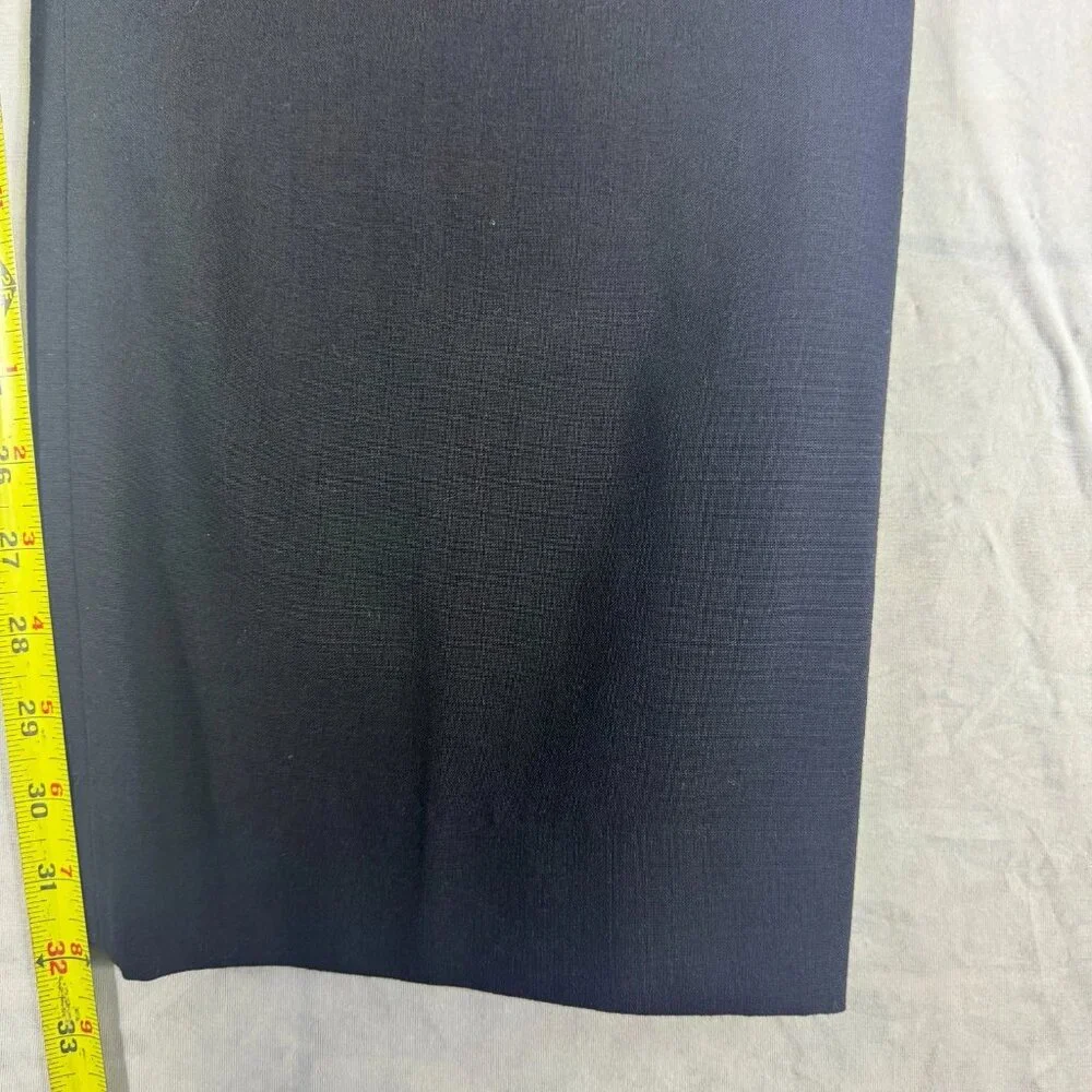 Banana Republic Men's Dress Pants Black Stretch Flat Front Front‎ Formal 34R